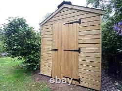 Redwood Heavy Duty TimberGarden Shed with Log Store 1800mm x 3600mm