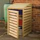 Rowlinson Timber Recycling Box Store Shelved Container Garden Storage