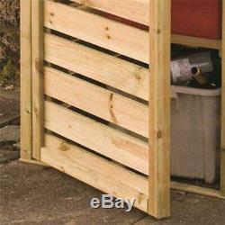 Rowlinson Timber Recycling Box Store Shelved Container Garden Storage