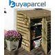 Rowlinson Wooden Recycling Bin Box Store Cabinet Garden Waste Storage Timber