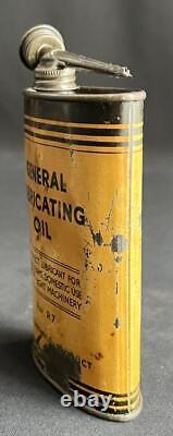 Rubberweld Cycle Lubricating Oil Tin Vintage Bicycle Machinery Advertising Can