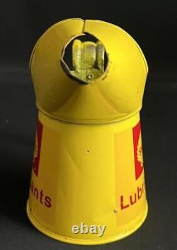 Shell Lubricants Pint Vintage Advertising Garage Petrol Oil Tin Can Jug Pourer