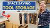 Slide Out Pegboard Cabinet For Space Saving Tool Storage Diy Workshop Garage Storage