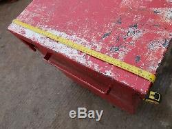 Small red Site Store tool box van truck Garage Workshop With key £180+vat A7