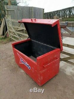 Small red Site Store tool box van truck Garage Workshop With key £180+vat A7