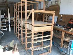 Sturdy Wooden Racking/Shelving Ideal for Workshops, Store, Garage