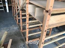 Sturdy Wooden Racking/Shelving Ideal for Workshops, Store, Garage