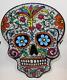 Sugar Skull Day Of The Dead Altars Colorful Art Glass Mosaic Hanging Halloween