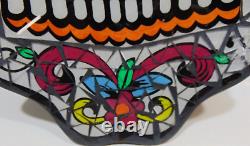 Sugar Skull Day Of The Dead Altars Colorful Art Glass Mosaic Hanging Halloween