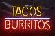 Tacos Burritos Neon Sign 14x10 Bar Lamp Lighting Garage Cave Store Artwork Ll