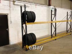 The easy way to store 100's Tyres, Used Tyre Racking. Garage workshop warehouse