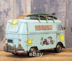 Tin Plate Vintage Wagen Bus Antique Hideout Garage Villa Store Big Presence