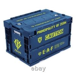 Tool Box GUNDAM Zeon Groove Garage Folding Container Strage Case 50.1L Dark Blue