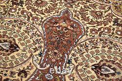 Turkish Rug 80''x117'' Bunyan Carpet Vintage 206x300cm Floral Brown Rug 6x9