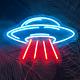 Ufo Design Neon Signs Suitable Home Bar Club Garage Store Led Light Wall Decor