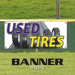 Used Tires Vinyl Banner Wheel Tire Sale Retail Store Garage Advertising Banner