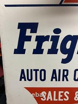 VINTAGE ADVERTISING FRIGIKING Flange Sign GARAGE STORE