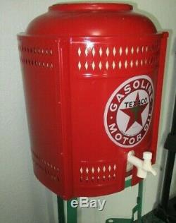 Vintage 40s Water Cooler withStand Gas Station Store Texaco Mancave Garage