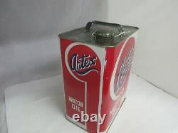Vintage Advertising Artex Motor Oil 2 Gallon Can Tin Garage Store 973-y