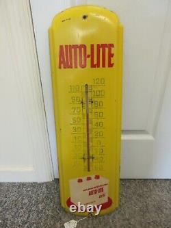 Vintage Advertising Auto-lite Thermometer Garage Store Auto Petroliana 154-z