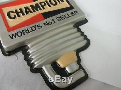 Vintage Advertising Champion Spark Plug Thermometer Store Garage Station M-551
