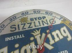 Vintage Advertising Frigiking Auto Round Pam Thermometer Garage Store 227-p