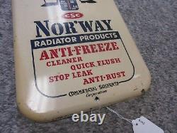 Vintage Advertising Nor'way Antifreeze Garage Store Thermometer Auto B-103