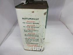 Vintage Advertising Penn-rolene Motor Oil 2 Gallon Can Tin Garage Store 633-q
