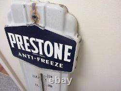 Vintage Advertising Prestone Porcelain Garage Shop Store Thermometer M-739