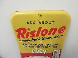 Vintage Advertising Rislone Shaler Garage Shop Tin Store Thermometer Ya-907