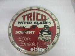 Vintage Advertising Trico Round Garage Dealer Store Thermometer M-665