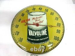 Vintage Advertising Valvoline Oil Auto Garage Store Wall Thermometer B-840