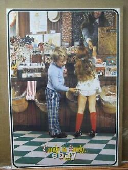 Vintage Candy is Dandy but. Man cave garage Poster Funny store 1970's 14799