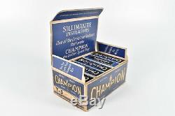 Vintage Champion Y-5 Spark Plug In Original Store Display Box of 10 Garage Cave