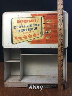 Vintage DILL TUBE REPAIR SUPPLIES Cabinet Garage Store Counter Display Storage