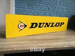 Vintage Dunlop Sign Display Store Advertising Tire Metal Shop Garage Man Cave