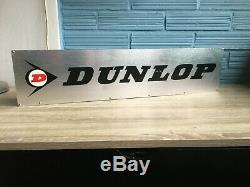 Vintage Dunlop Sign Display Store Advertising Tire Metal Shop Garage Man Cave
