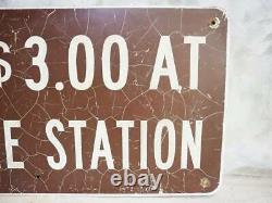 Vintage FEE STATION Sign Sign Sign Vintage Garage Display Display BAR Store Fi