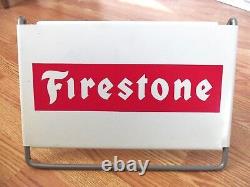 Vintage Firestone Tire Sign Gas Station Garage Farm Truck Tractor Store Display