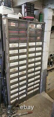 Vintage Industrial Metal Draw Storage Cabinet Classic Car Garage Workshop Stores
