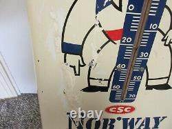 Vintage Nor'way Antifreeze Garage Shop Store Thermometer Advertising A-245