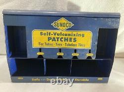 Vintage Original Sunoco Tire Store Garage Display Vulcanize Patch Gas & Oil Rare