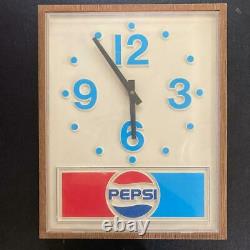 Vintage PEPSI Watch Clock America USA Diner Store Garage Japan