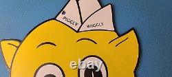 Vintage Piggly Wiggly Sign Service Grocery Store Gas Pump Porcelain Sign