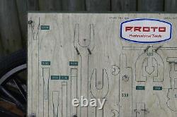 Vintage Proto Tool Board Store Display Man Cave Garage Decor Wall Hanging Tools