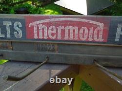 Vintage Thermold Motor Fan Belt Store Display / Garage Rack Wooden Sign