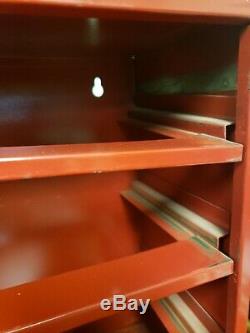 Vtg Molly Wall Anchors 4-Drawer Metal POS Store Cabinet, Storage Garage Man-Cave