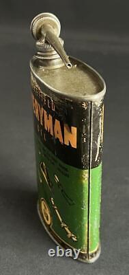 Wakefield Everymans Lubricating Vintage Cycle Bicycle Oil Can Garage Display Tin