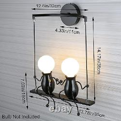 Wall Light Fixtures Indoor Creative LED Lights for Bedroom Cartoon Double Little