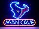 13x8 Man Cave Houston Texans Neon Beer Sign Light Lamp Bar Garage Store Hang